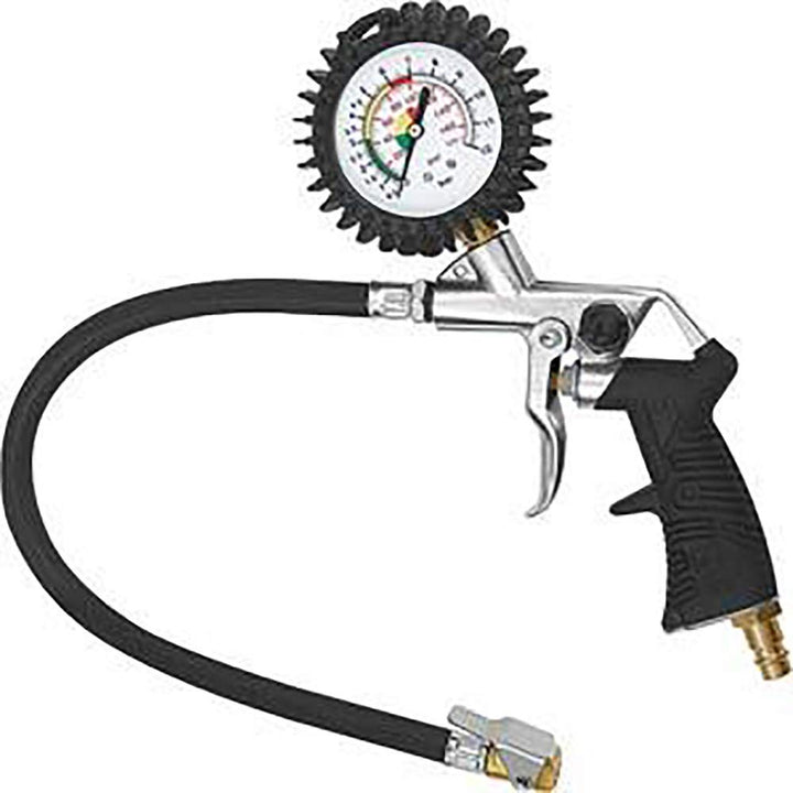 Riegler 118500 Reifenfüller, Analoges Manometer 63 mm, Reifenfüllgerät Reifendruckprüfer