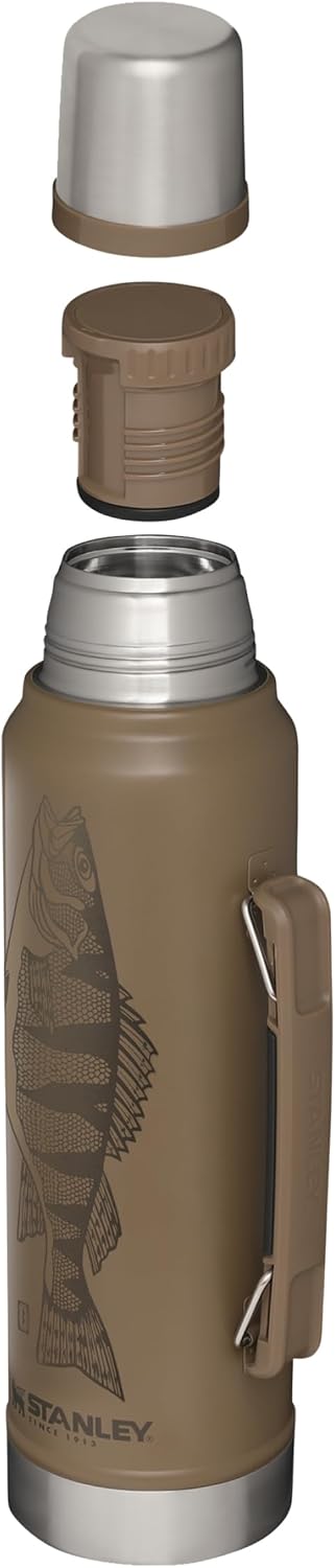 Stanley Classic Legendary Thermosflasche Edelstahl 1L - Thermos Hält 24 Stunden Heiss oder Kalt - Ed