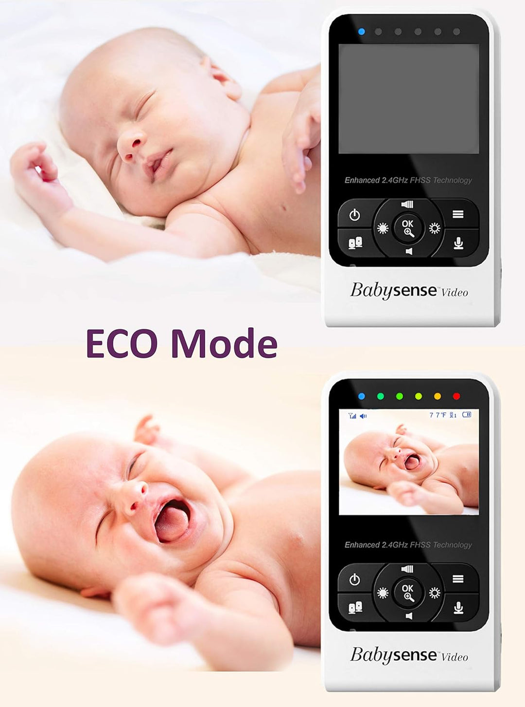 Babysense Elterneinheit für Video Baby Monitor V24R - Nicht geeignet für ältere V24UK-Modelle