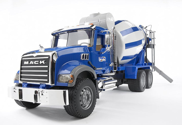bruder 02814 - Mack Granite Betonmisch-LKW - 1:16 Betonmischer Baufahrzeug Baustelle Lastwagen Misch
