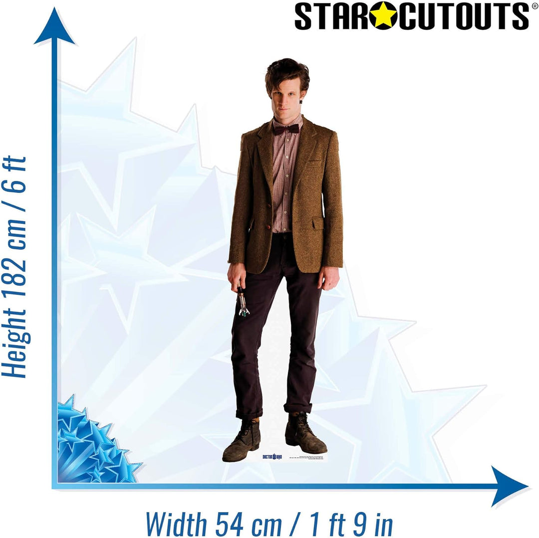STAR CUTOUTS SC192 Elfte Doctor Who Matt Smith Pappaufsteller in Lebensgrösse, Einfarbig, Lifesize,