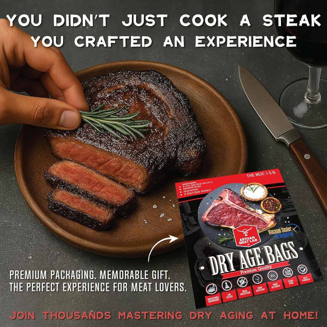 Dry Age Beutel für Rindersteak.Erstellen Sie einfach köstliches DIY-Age-Fleisch.Atmungsaktives Membr