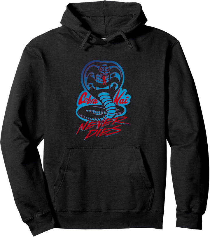 Cobra Kai Niemals stirbt Cobra Logo Pullover Hoodie