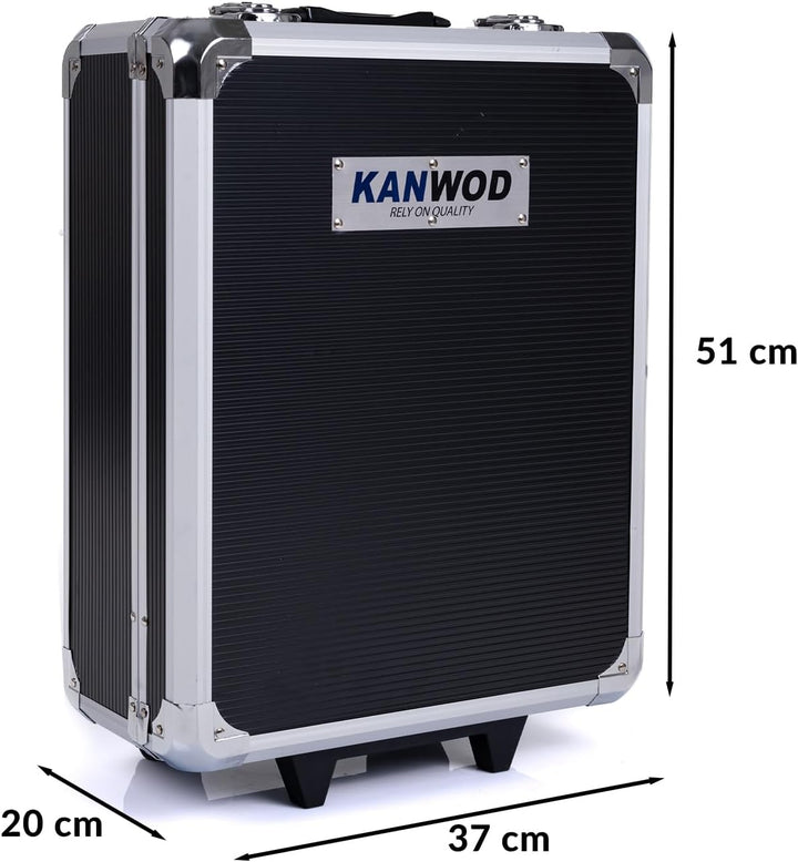 Kanwod KTOTC-1054 Werkzeugkoffer gefüllt 1000 tlg. | Werkzeug Trolley Set für Heimwerker und Handwer
