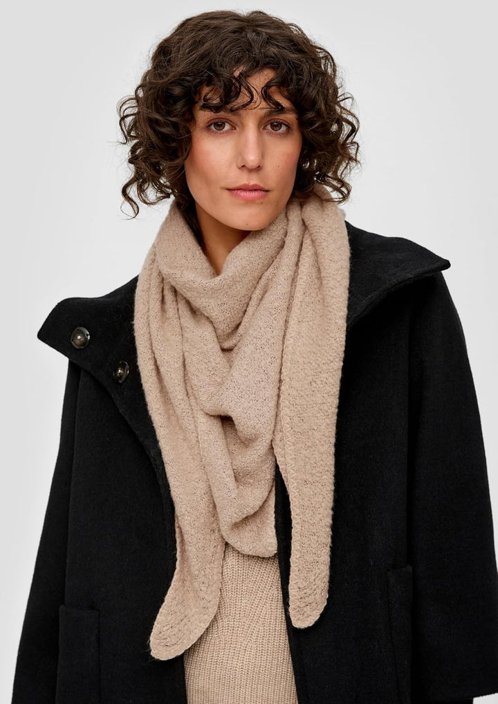 s.Oliver Damen Tuch aus Bouclé Tuch aus Bouclé Einheitsgrösse Brown, Einheitsgrösse Brown