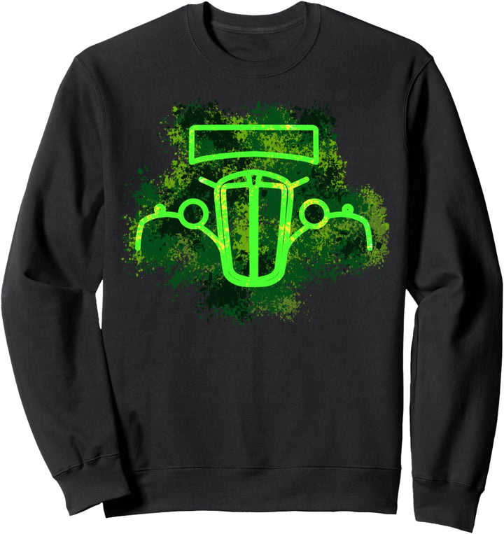 Green vintage hot rod classic custom car Sweatshirt