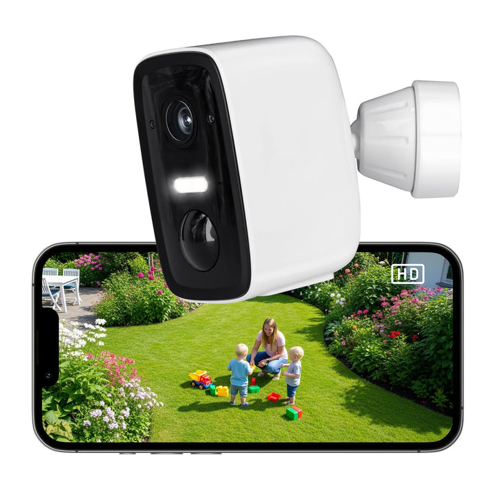 Rollei Überwachungskamera Wireless Security Cam 2K V2 Kabellose Kamera Überwachung Aussen Bewegungs