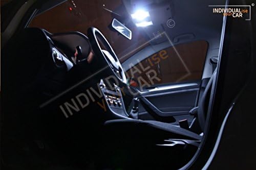 INDIVIDUALise your CAR Innenraumbeleuchtung SET für Golf 7 (Cool-White) Kaltweiss, Cool-White