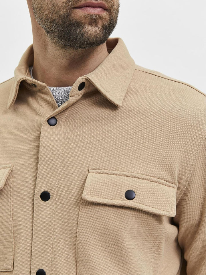 Selected Homme Male Overshirt Klassisches S Incense, S Incense