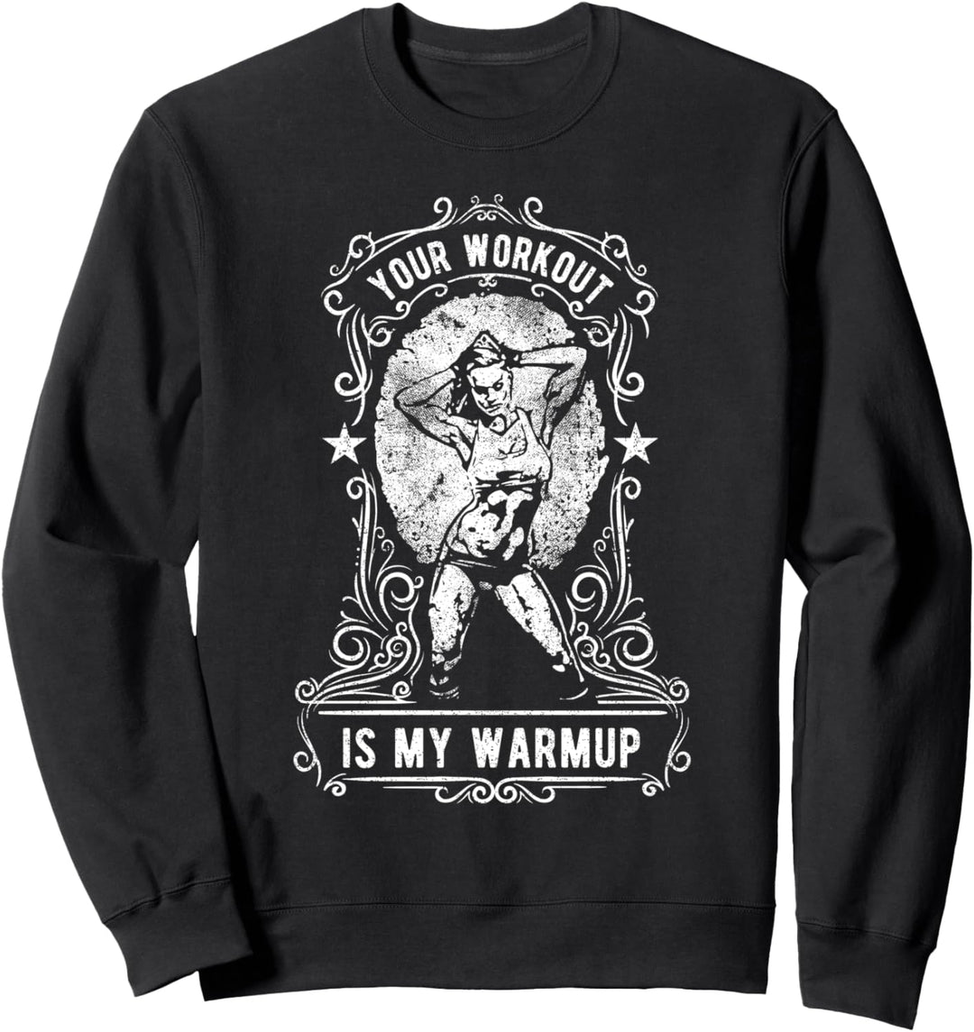 Coole Sportbekleidung Retro Bodybuilding Sweatshirt
