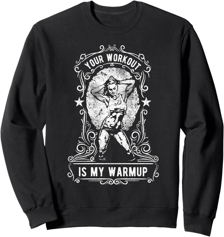 Coole Sportbekleidung Retro Bodybuilding Sweatshirt