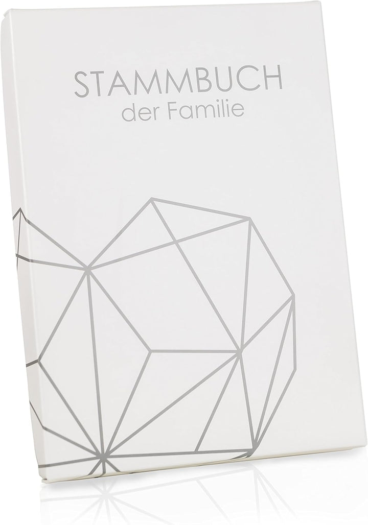 Hochzeitideal – Stammbuch der Familie Linea dunkelgrau blau 21 cm x 14 cm - Buchbinderleinen Hochzei