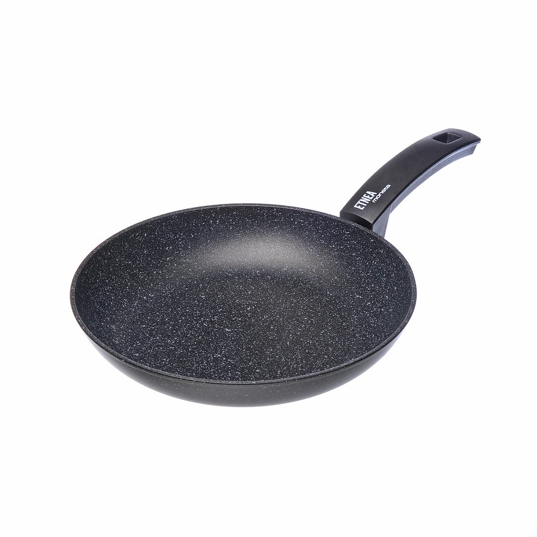 Moneta Etnea Artech Stone Ultra - Bratpfanne aus Aluminium, antihaftbeschichtet, Schwarz, 28 cm Stan