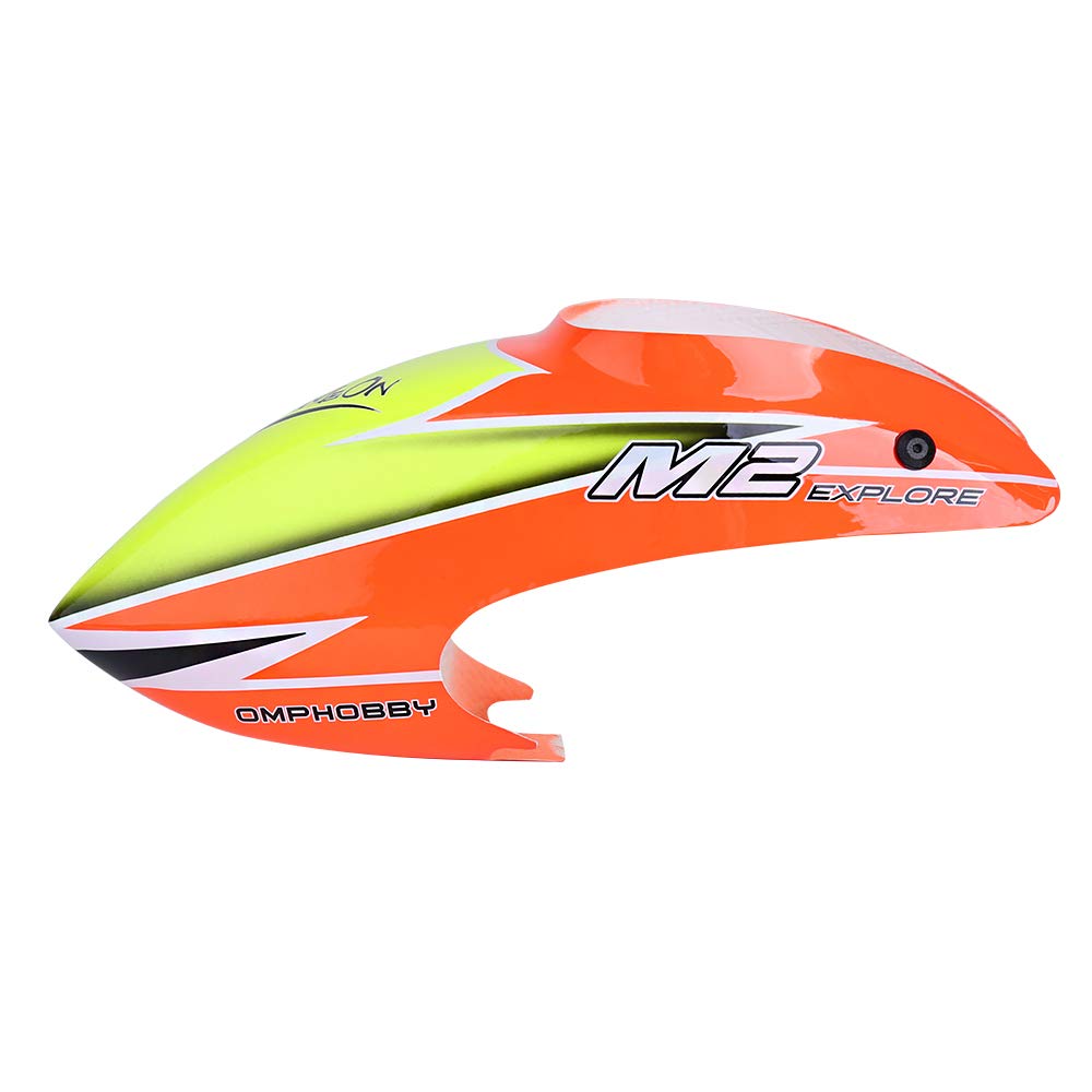 OMPHOBBY M2 Hubschrauber Teile Kabinenhaube Satz-Orange-Exp OSHM2103 Original Ersatzteil für OMP Hob