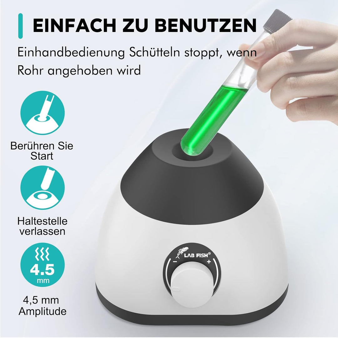 LABFISH Mini Vortex Mischer Touch Funktion 0-3000 RPM Labor Vortex Farbmixer Mixing für Paint,Reagen