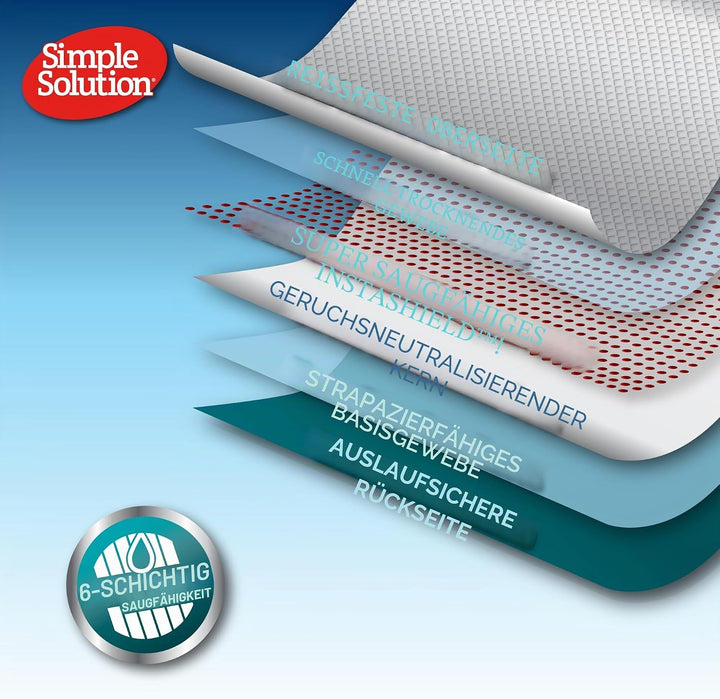 Simple Solution Absorbierende Premium Hunde- und Welpenerziehungspads - 4 x 56er Pack 224, 224