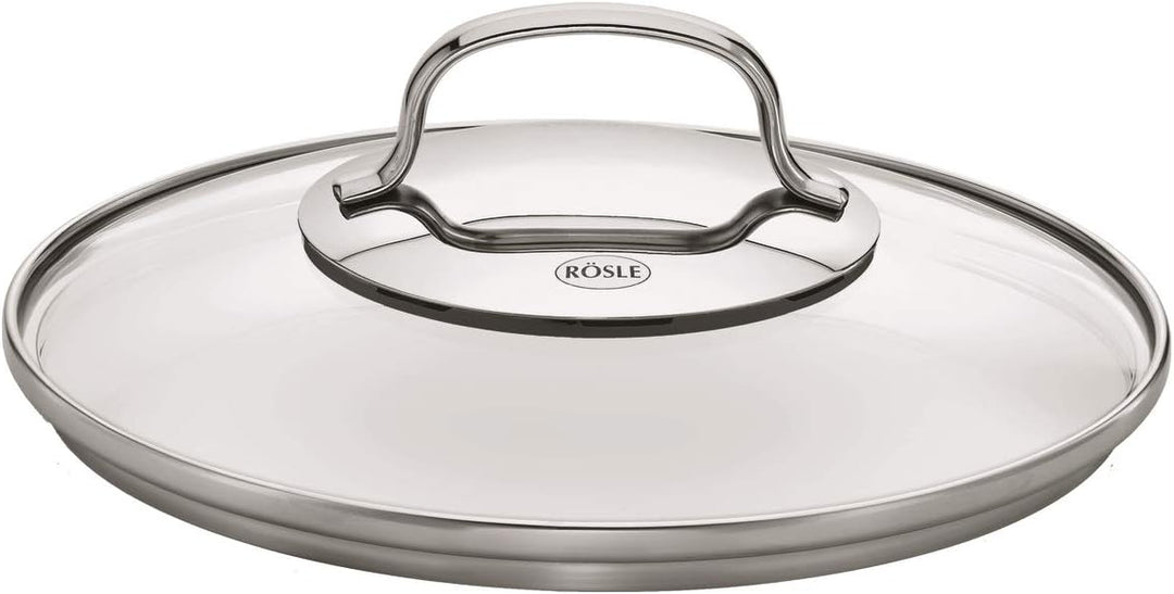RÖSLE ELEGANCE Topfset 4-tlg., 3 hochwertige Töpfe und 1 Stielkasserolle im Set, Edelstahl 18/10, mi