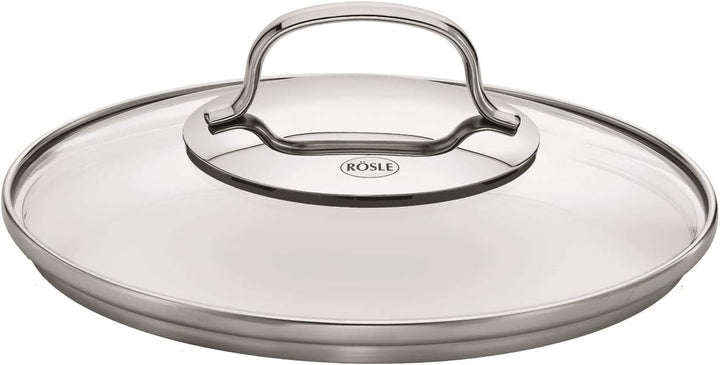 RÖSLE ELEGANCE Topfset 4-tlg., 3 hochwertige Töpfe und 1 Stielkasserolle im Set, Edelstahl 18/10, mi