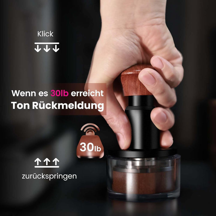 Tamper 54mm, 30lbs Konstantdruck Druckregulierend Fundierte Rückmeldung Espresso Tamper für Sage Bar