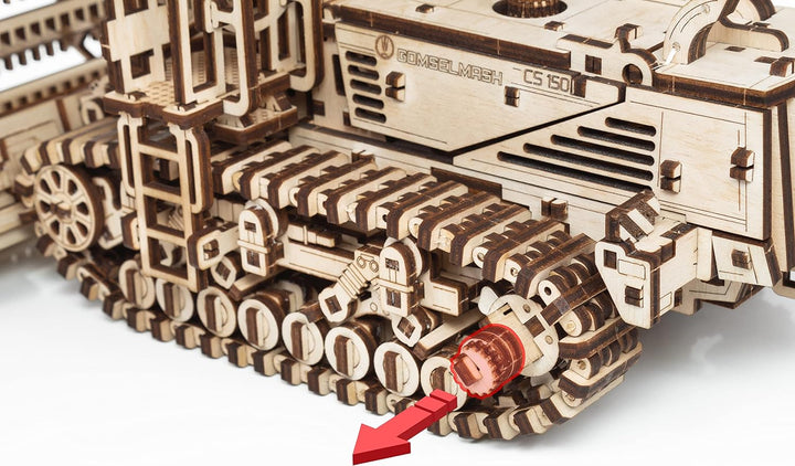 EWA Eco-Wood-Art - 3D-Holzpuzzle für Jugendliche und Erwachsene - MÄHER - DIY-Bausatz, Selbstmontage