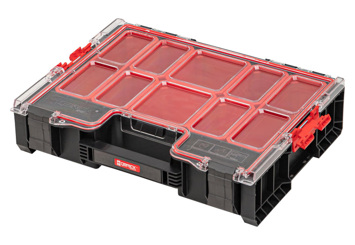 Qbrick System Werkzeugkoffer Werkzeugkasten Leer Werkzeugkiste PRO Organizer 300 Schwarz Rot 450 x 3