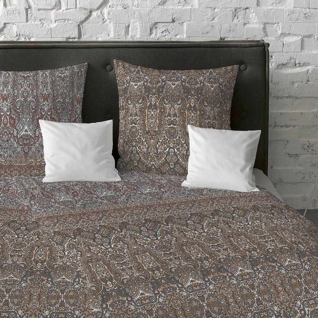 fleuresse Feinbiber Bettwäsche Aspen Deinze Chocolate 1 Bettbezug 135 x 200 cm + 1 Kissenbezug 80 x