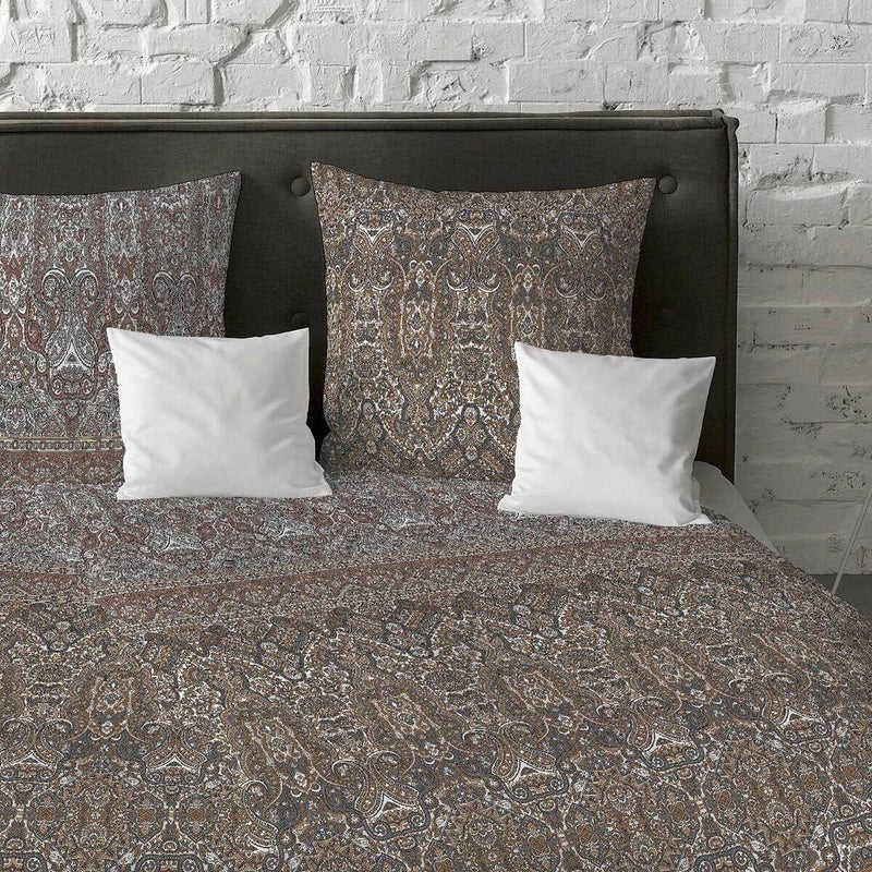 fleuresse Feinbiber Bettwäsche Aspen Deinze Chocolate 1 Bettbezug 135 x 200 cm + 1 Kissenbezug 80 x