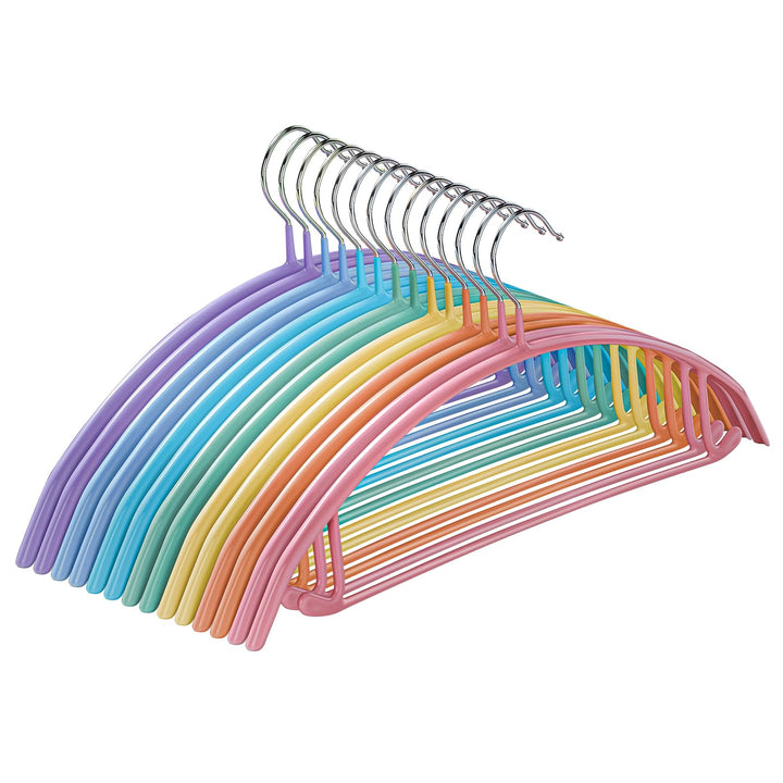 MOPUP Kleiderbügel, 14er-Pack, Pulloverbügel ohne Schulterwulst, 42 cm breite, robuste Kleiderbügel
