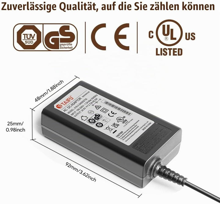 TAIFU 24V Netzteil für Logitech G923 G29 GT Driving Force Pro G25 G27 G940 PS3 Xbox 360 Lenkrad, Dru