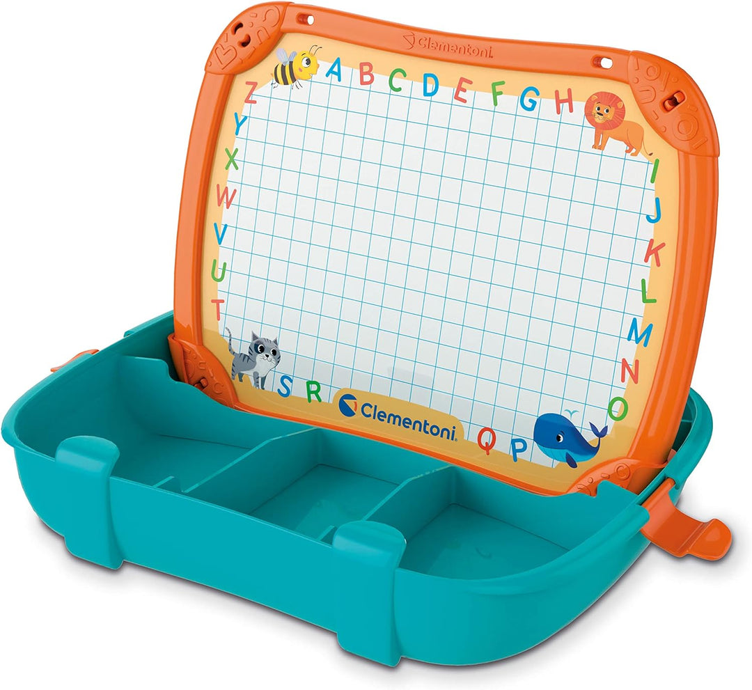 Clementoni 16714 Sapientino Magnetkoffer Alphabet und Tiere-Lernspiel zum Lernen von Buchstaben und