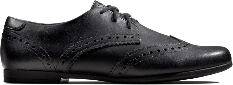 Clarks Damen Scala Lace Y Derbys 36 EU Black Leather, 36 EU Black Leather