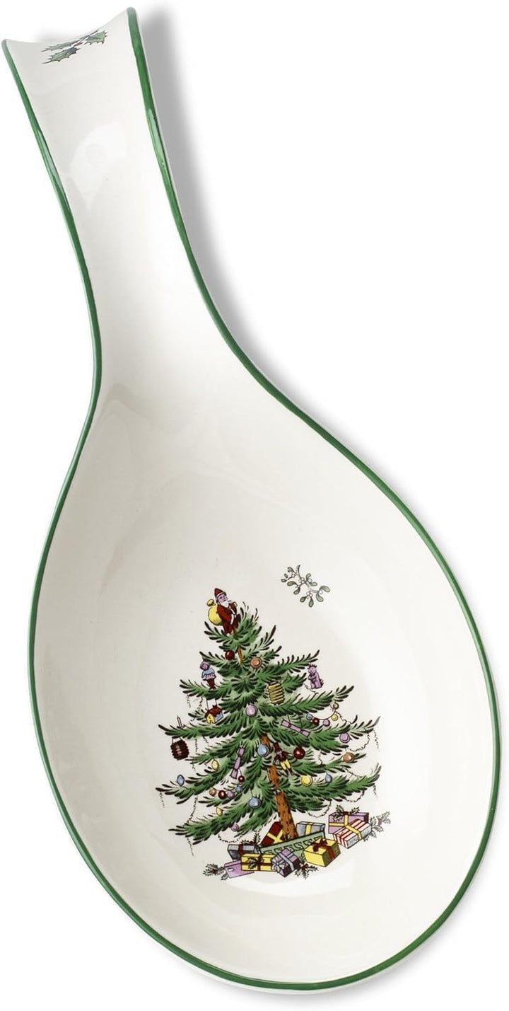 Spode Weihnachtsbaum-Löffelablage, 30,5 cm, festliche Kochutensilienablage, Weihnachtsspatel & Schöp
