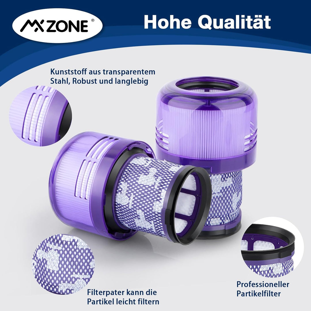 V15 Filter für Dyson, 2 Stück Filter für Dyson V11 Absolute, Ersatzfilter V15 SV14 SV17 SV22 Animal