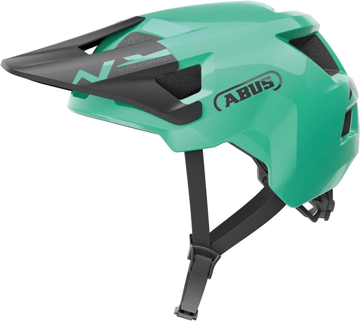 ABUS MTB-Helm YouDrop - Fahrradhelm für Kinder und Jugendliche - für den Alltag oder Touren im Gelän