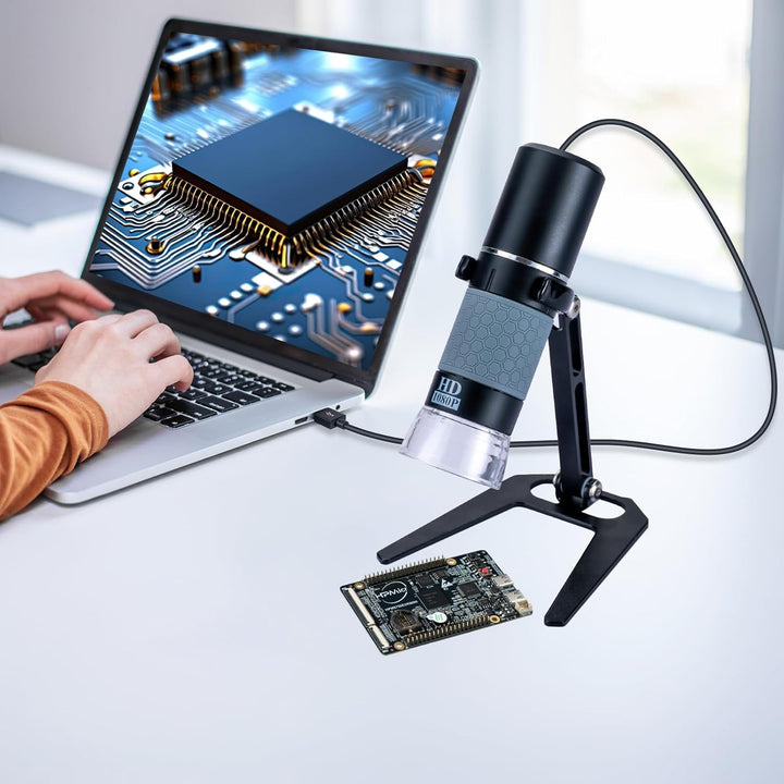 Jiusion 1080P USB Digitales Handheld Mikroskop, 50 bis 1000X Vergrösserung Endoskop Full HD 1920x108