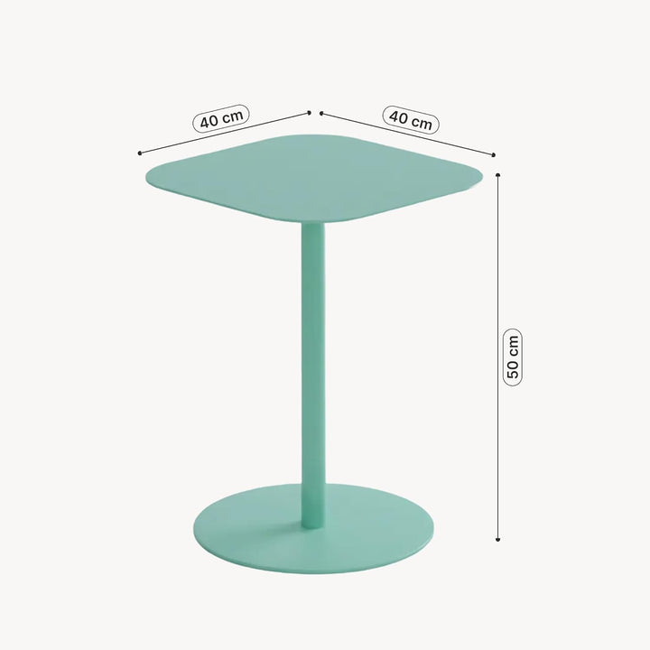 [en.casa] Beistelltisch Nastätten Gartentisch Couchtisch mit Metallgestell Sofatisch modernes Design