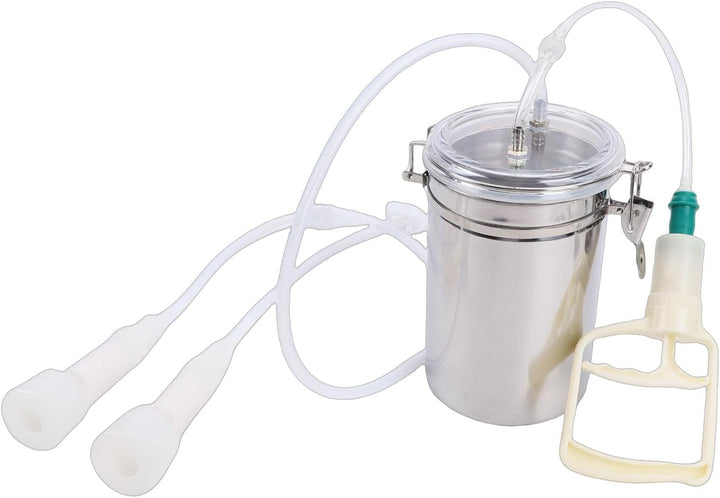 Haushaltsmelkmaschine, Edelstahlflasche, einfache Steuerung, 2000 ml, manuelle Melkmaschine für zu H