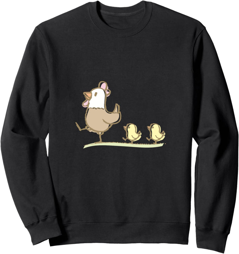 Mutter Huhn, die ihre Küken führt Sweatshirt