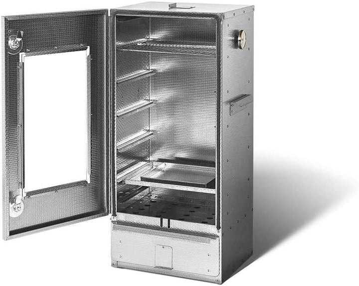 SMOKI- Räucherofen 85x39x33cm aus V2A-Edelstahl mit Scheibe
