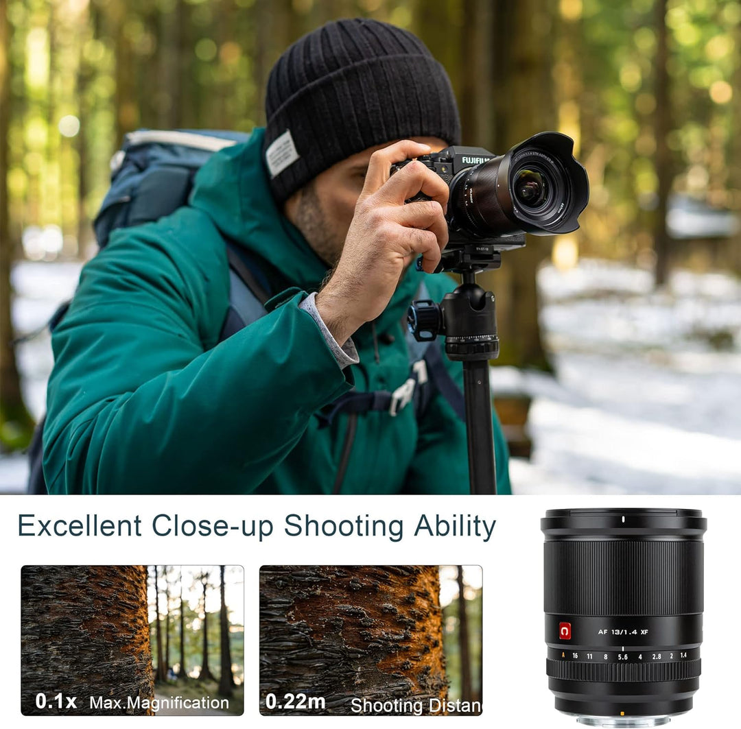 VILTROX 13mm f/1.4 F1.4 XF Autofokus Objektiv Ultraweitwinkel APS-C AF Objektiv Kompatibel für Fujif