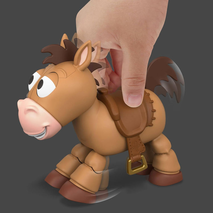 Mattel Disney Pixar Toy Story 5 bewegliche Pferdefigur mit Geräuschen, Kleiner Begleiter Bully, berü