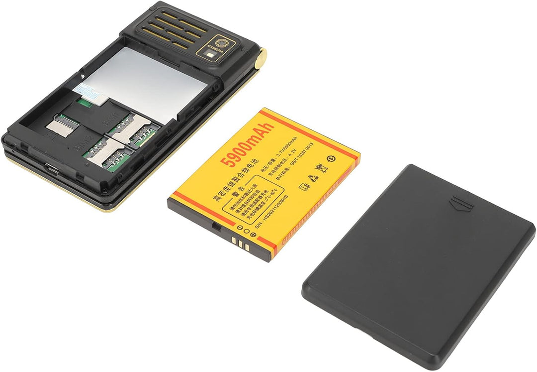 2G Entsperrtes Senioren-Flip-Handy, 2,8-Zoll-Grossbild-Flip-Handy mit SOS-Taste, 5900-mAh-Akku, Dual