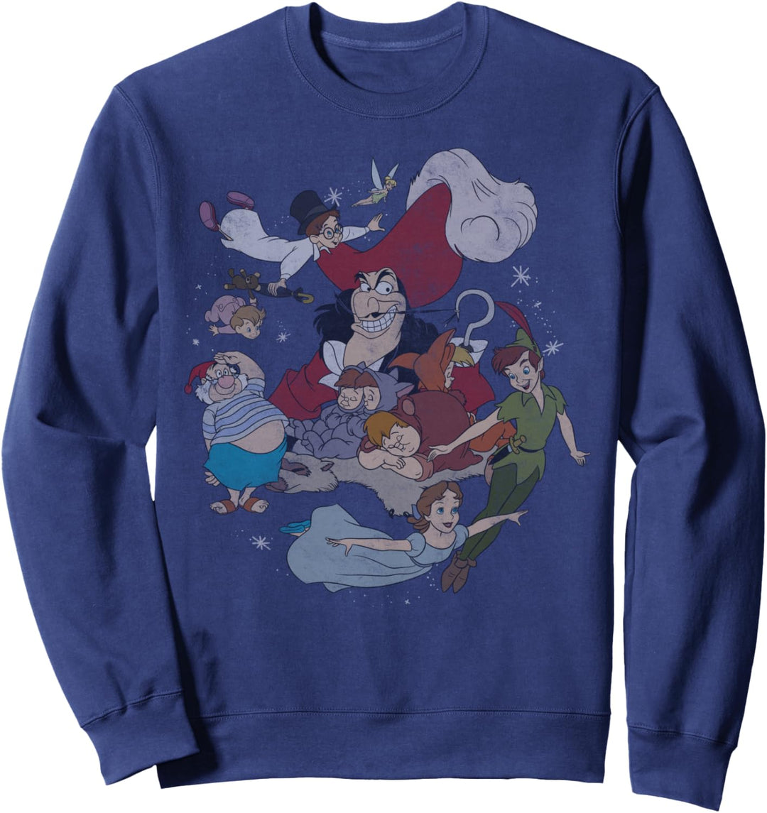 Disney Peter Pan Group Shot Faded Portrait C1 Sweatshirt