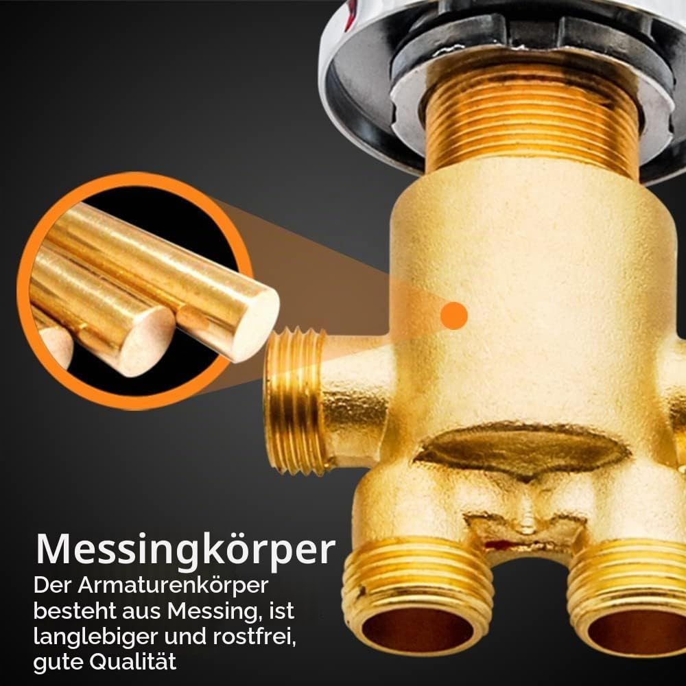 AFUDER Wasserhahn Badewanne Badewannenmischer Duscharmaturen Badezimmer Wasserhahn Kaltes Heisses Wa