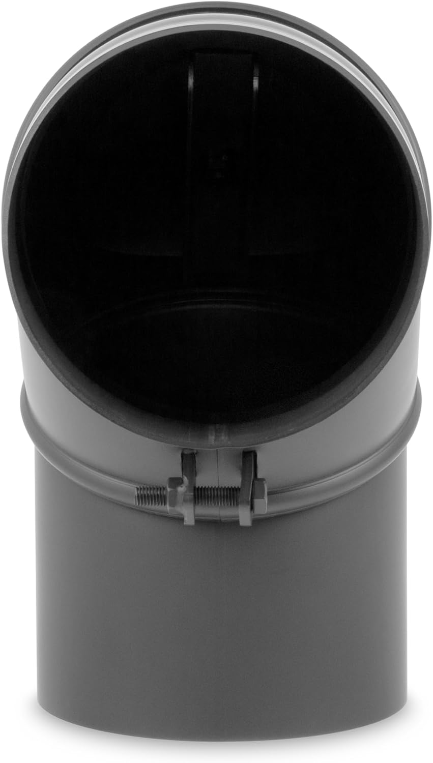 Ø 150 mm - Bogen drehbar 0° - 90° mit Tür Gussgrau Ofenrohr Bogen 0-90° drehbar mit Tür Gussgrau