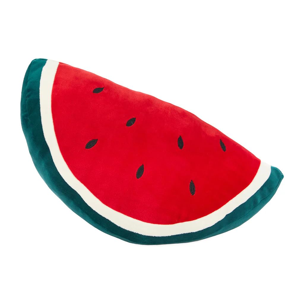 balvi Kissen Fluffy Watermelon Farbe Rot Kissen in Form Einer Wassermelone Polyester