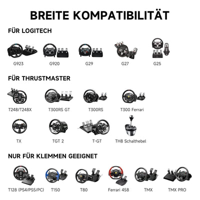 CO-Z Lenkradständer Lenkradhalterung klappbar für Logitech G29 GT G25 G27 G920 Fahrsimulator Rennspo