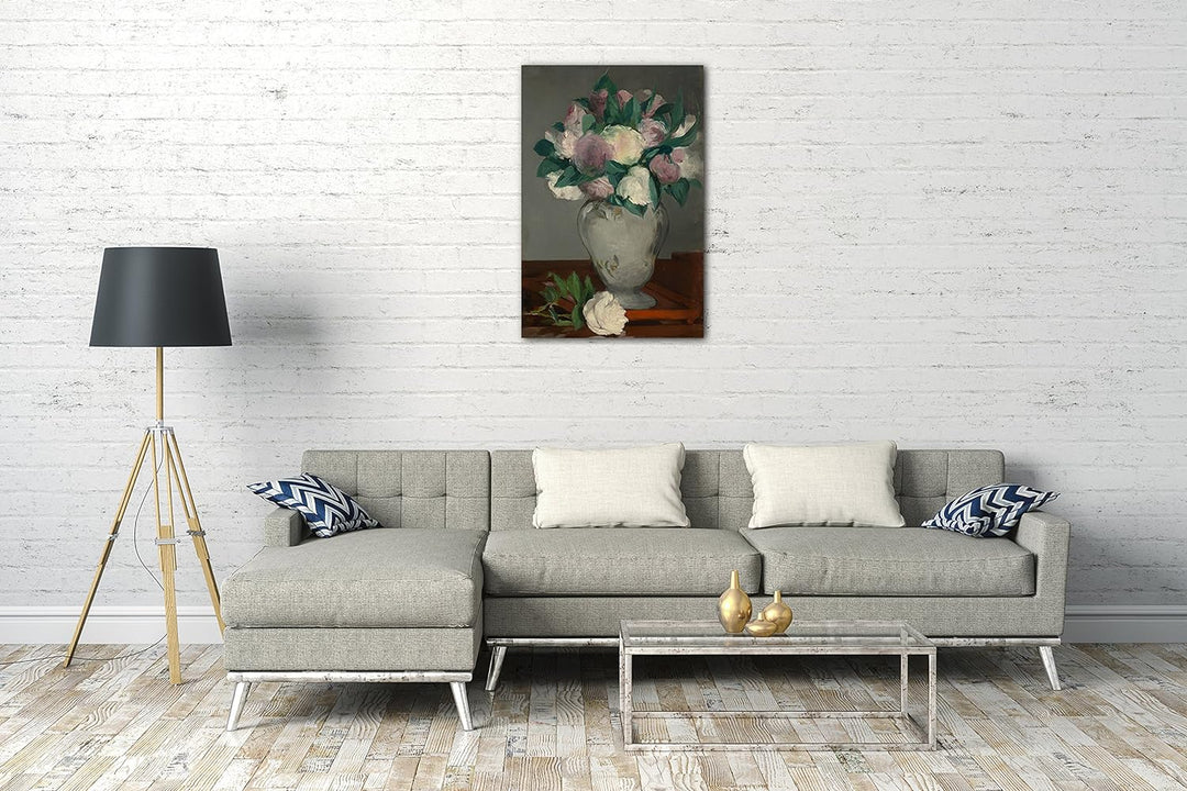 Printed Paintings Leinwand (70x100cm): Edouard Manet - Pfingstrosen 70x100 cm, 70x100 cm