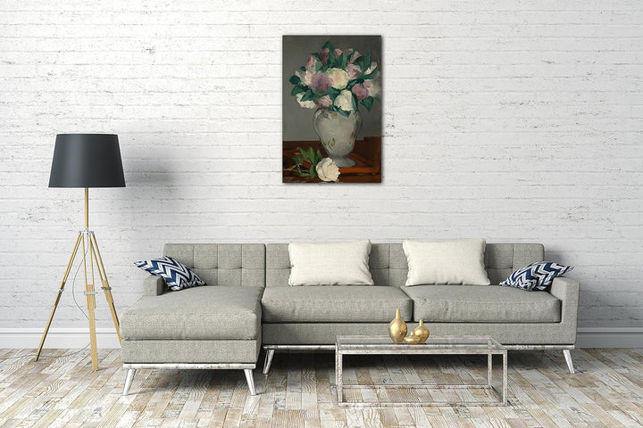 Printed Paintings Leinwand (70x100cm): Edouard Manet - Pfingstrosen 70x100 cm, 70x100 cm