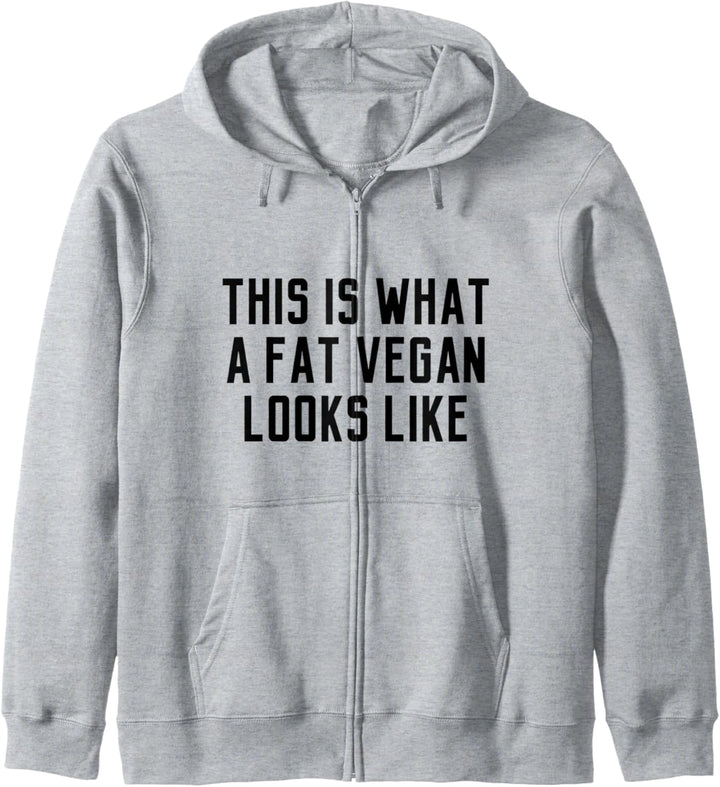 So sieht ein fetter Veganer aus wie ein lustiges Geschenk Kapuzenjacke